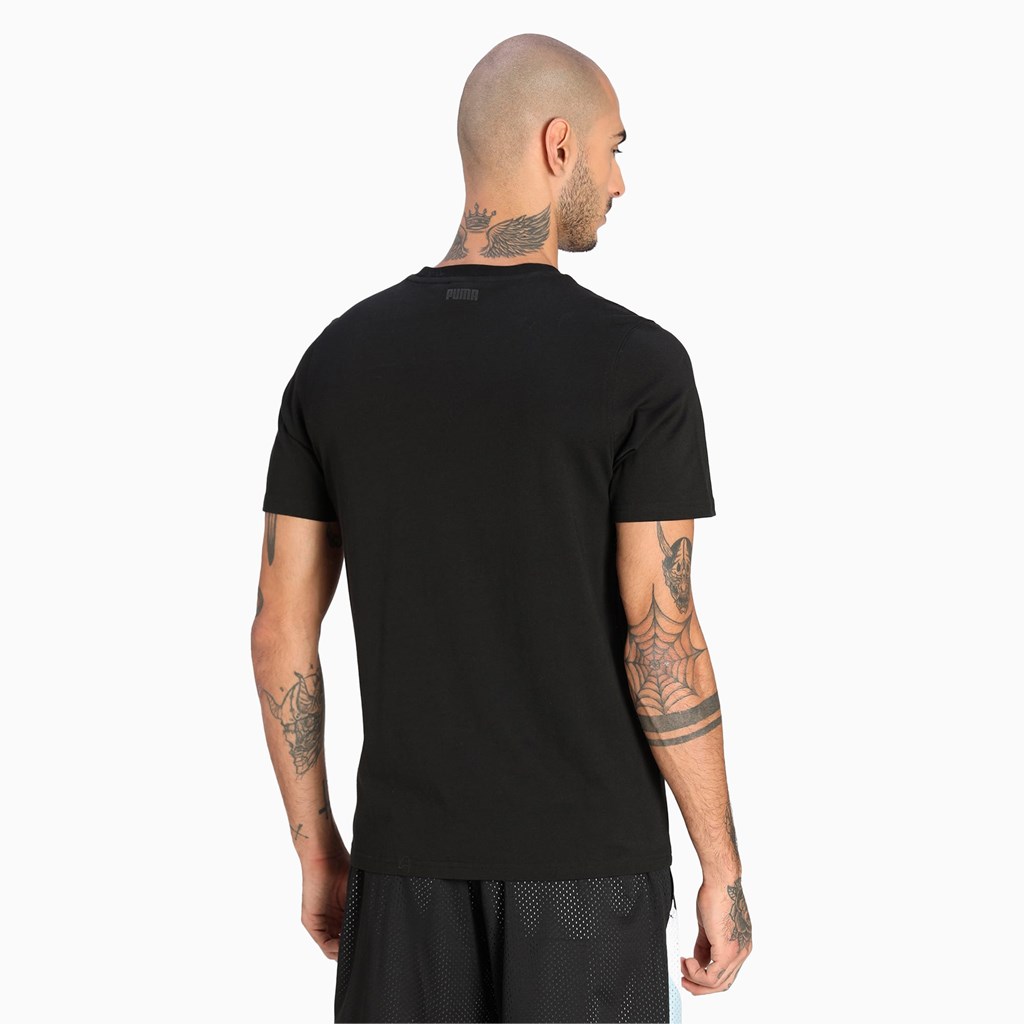 Puma 4th Quarter Basketball Løbe T-shirt Herre Sort | 064538SMV