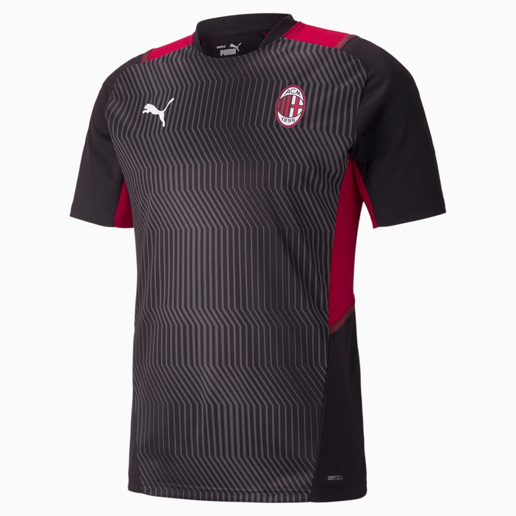 Puma AC Milan Trænings Jersey Herre Sort Rød | 249076YXO