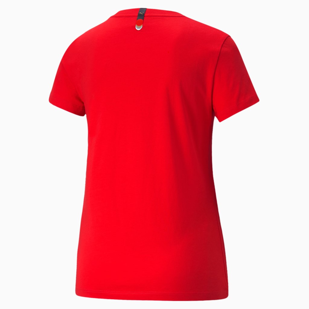 Puma AS Graphic Løbe T-shirt Dame Rød | 730524GBS