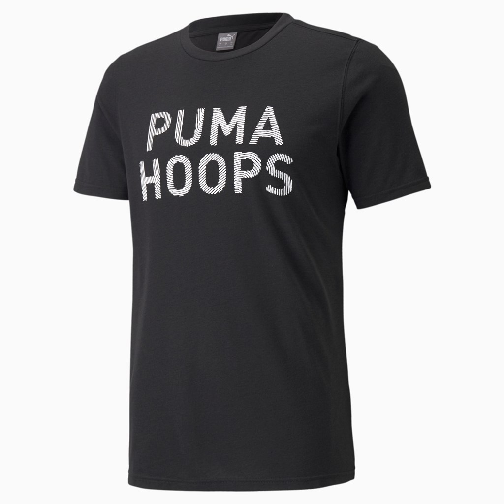 Puma All Tournament Basketball Løbe T-shirt Herre Sort | 370461PTS