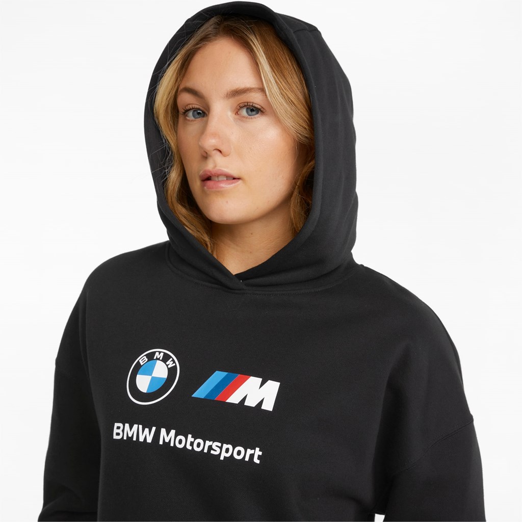 Puma BMW M Motorsport Essentials Logo Hættetrøje Dame Sort | 798543ZME