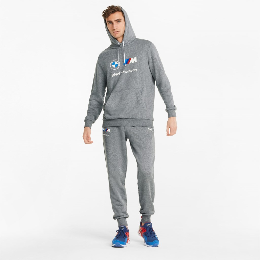 Puma BMW M Motorsport Essentials Sweatpants Herre Medium Gray Heather | VR3647512