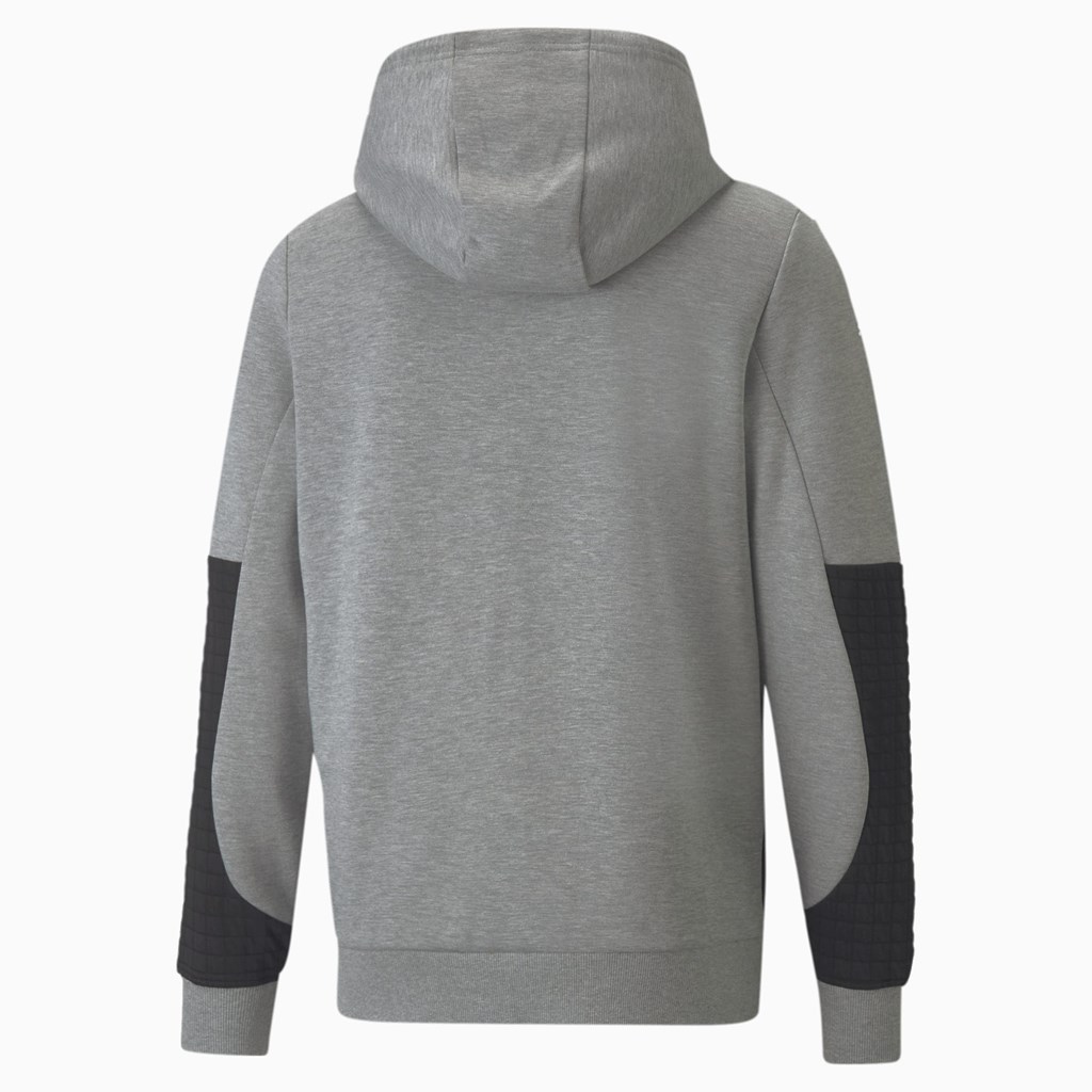 Puma BMW M Motorsport Full-Zip Hættetrøje Herre Medium Gray Heather | 140359BYL