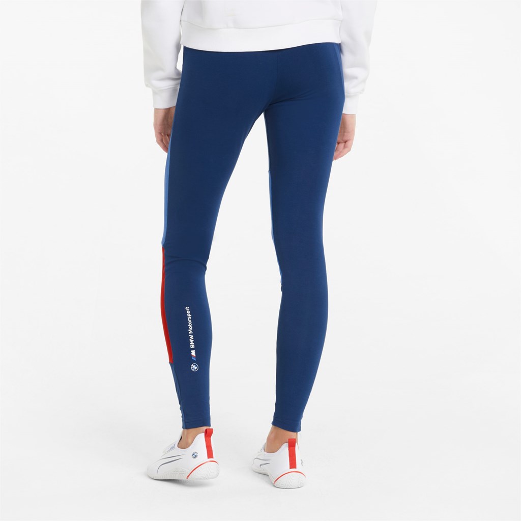 Puma BMW M Motorsport Statement Leggings Dame Blå | 976413LAE