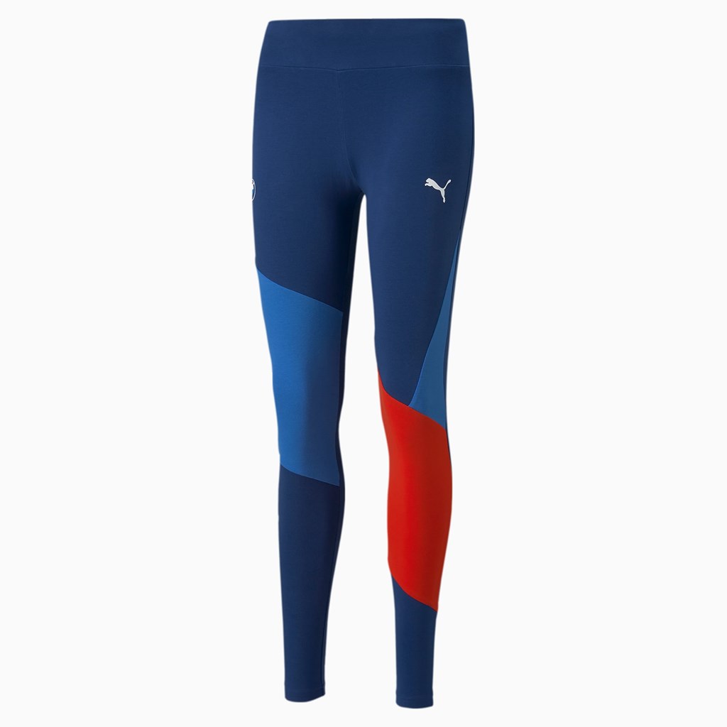 Puma BMW M Motorsport Statement Leggings Dame Blå | 976413LAE