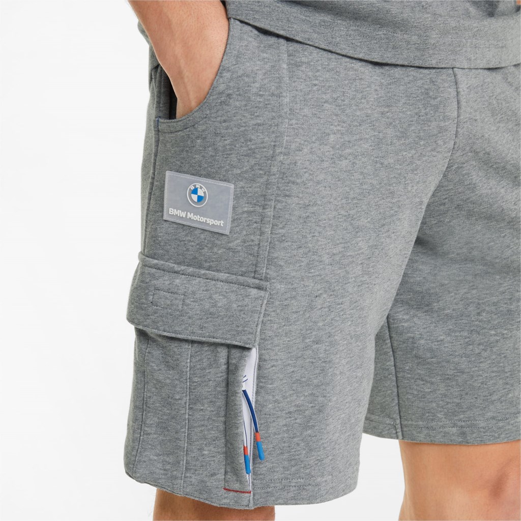 Puma BMW M Motorsport Statement Sweat Shorts Herre Medium Gray Heather | 863214VKL