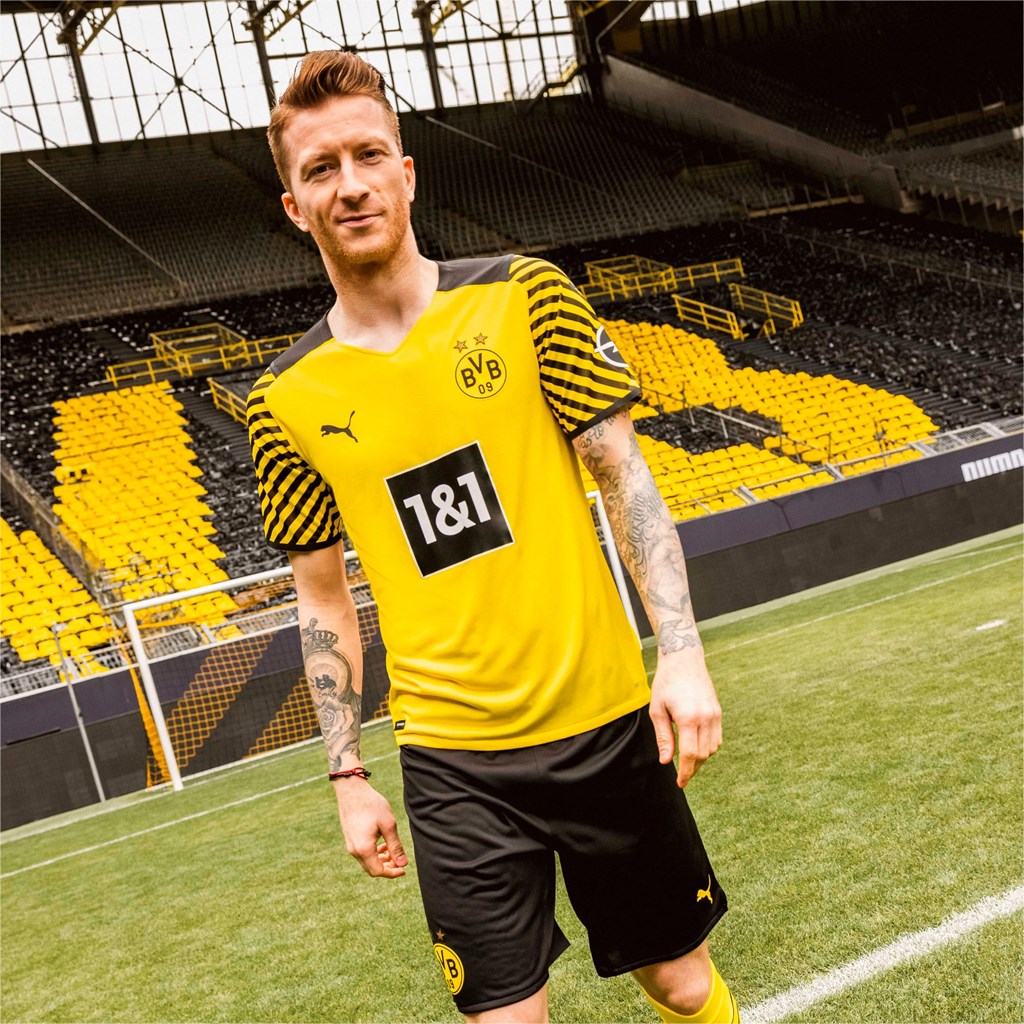 Puma BVB Home Replica Jersey Herre Gul Sort | 563901FHA