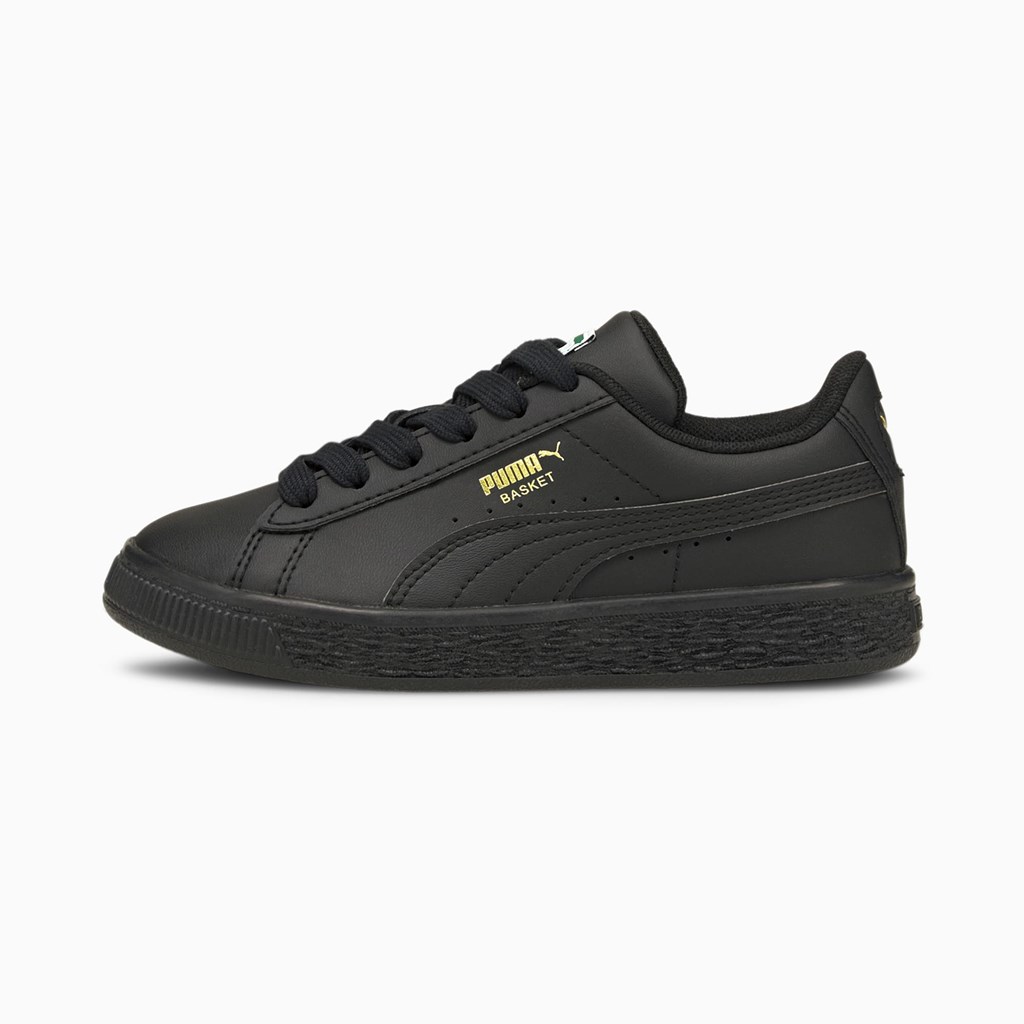 Puma Basket Classic XXI Little Sneakers Drenge Sort Sort | 098432URB