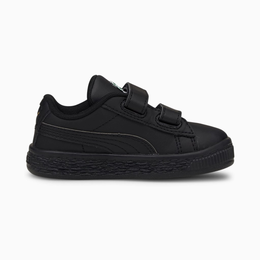 Puma Basket Classic XXI Toddler Sneakers Drenge Sort Sort | 051862EDP