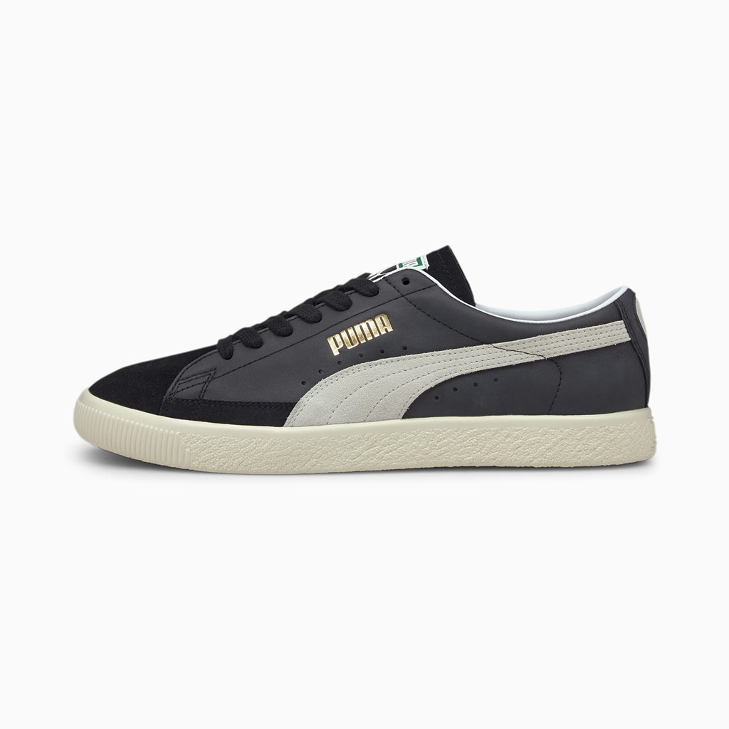 Puma Basket VTG Sneakers Herre Sort Hvide | FS6512380