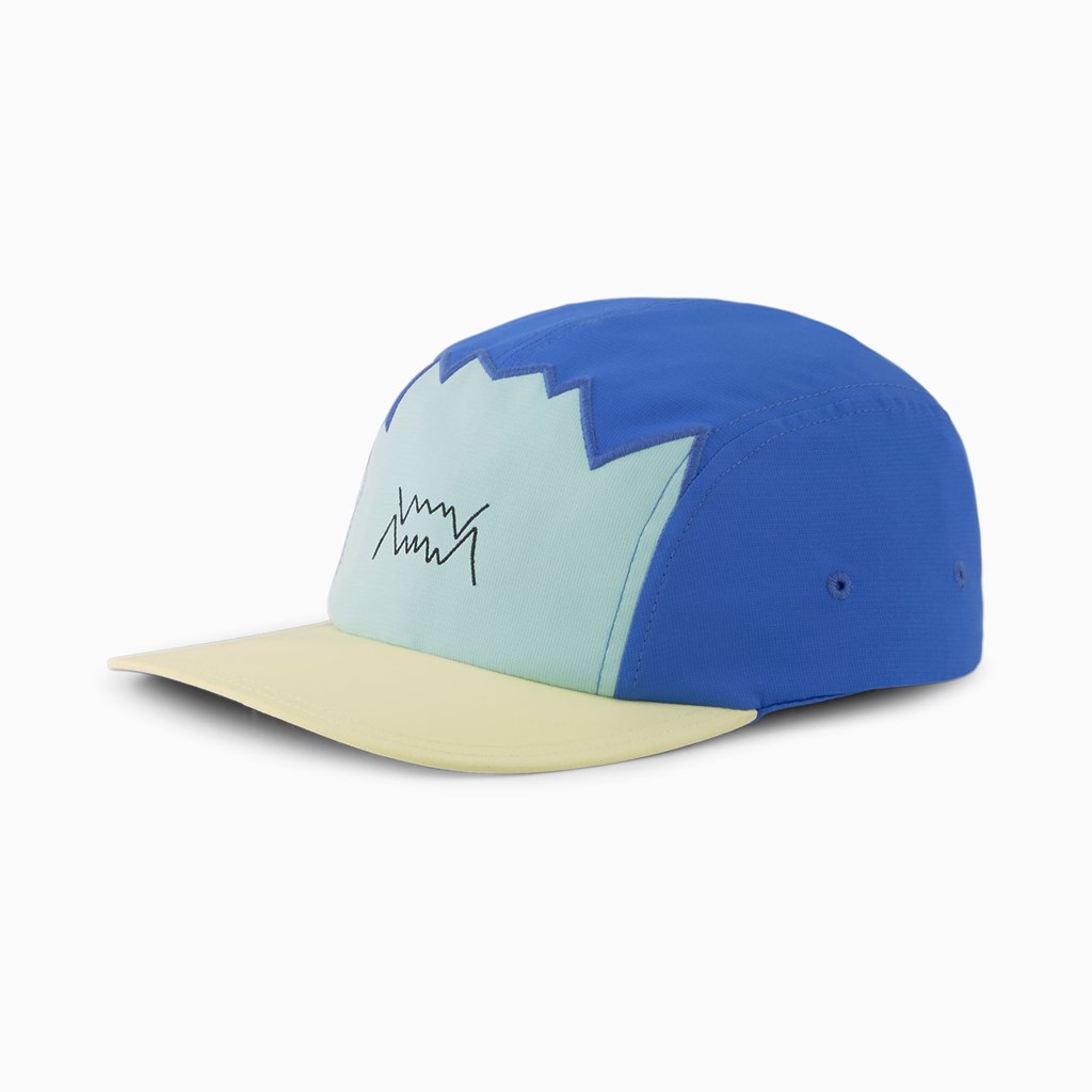 Puma Basketball Five-Panel Hat Herre Bluemazing | 865143POU