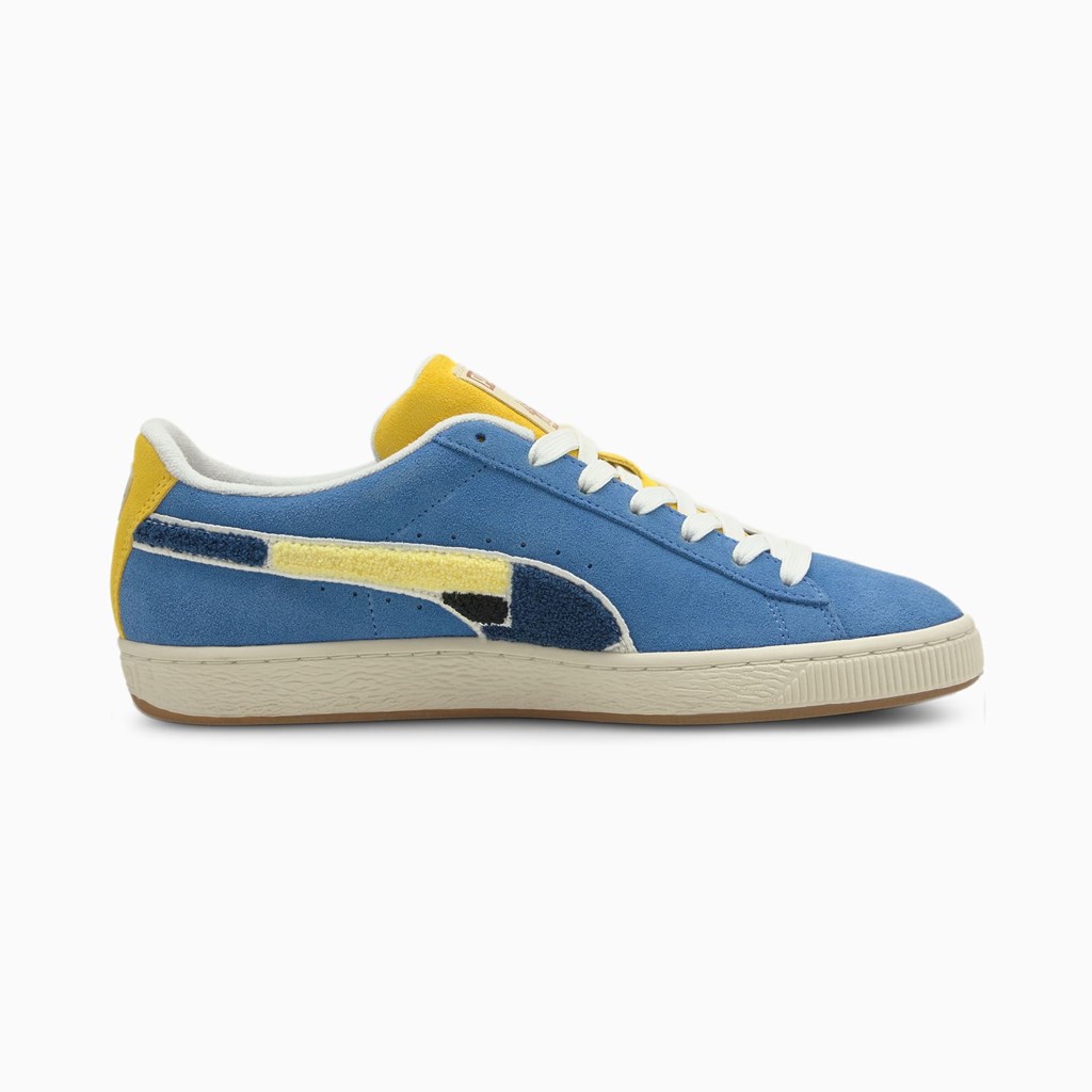 Puma Black Fives Suede Classic JR Sneakers Drenge Star Sapphire | 062371CAB