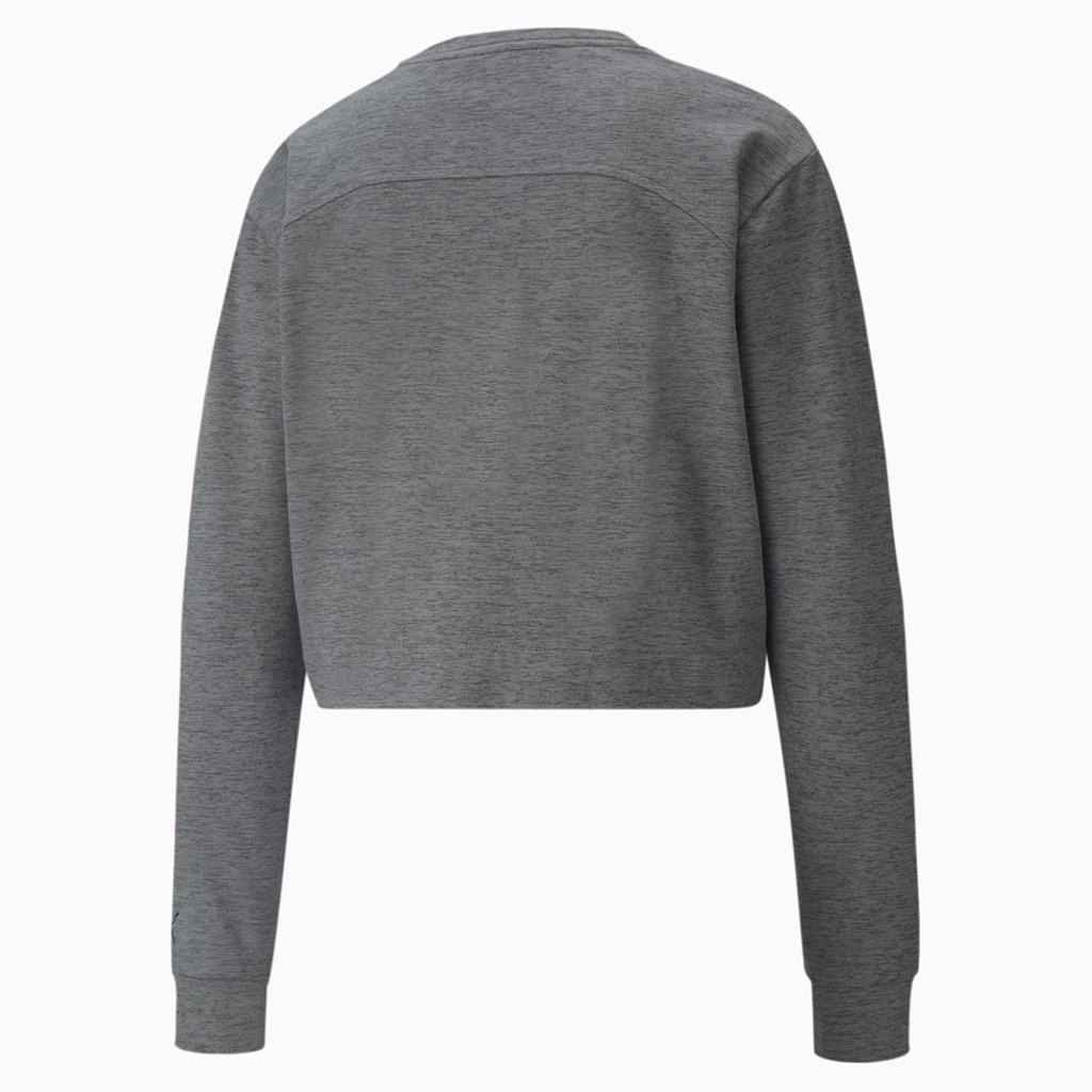 Puma CLOUDSPUN Crew Neck Trænings Sweatshirt Dame Sort | IE6825713