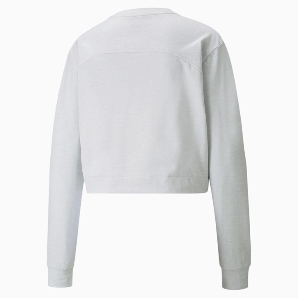 Puma CLOUDSPUN Crew Neck Trænings Sweatshirt Dame Nimbus Cloud Heather | SI7438501