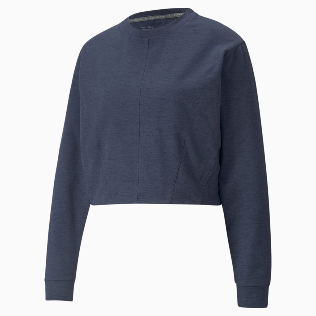 Puma CLOUDSPUN Crew Neck Trænings Sweatshirt Dame Spellbound Heather | ZG9280416