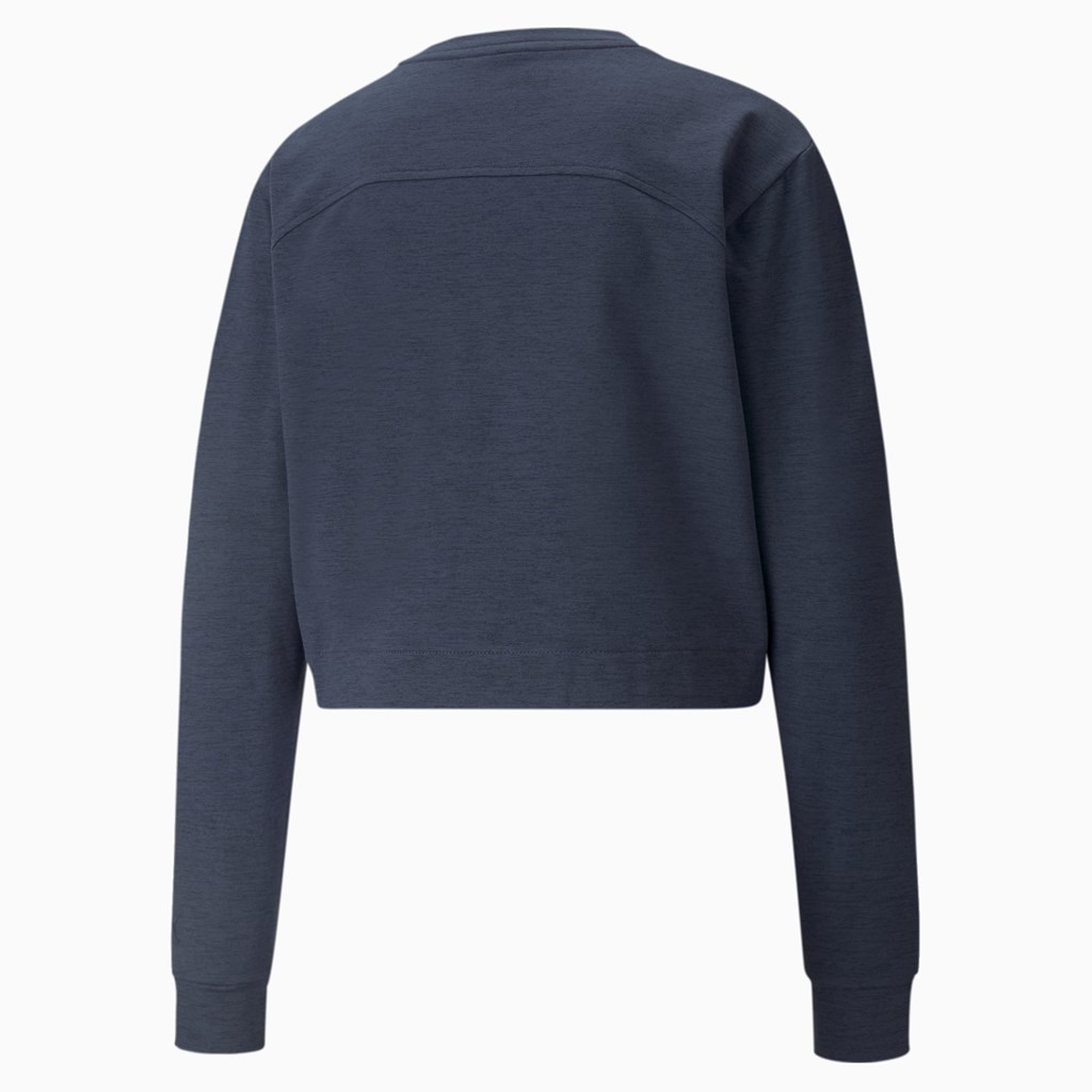 Puma CLOUDSPUN Crew Neck Trænings Sweatshirt Dame Spellbound Heather | ZG9280416