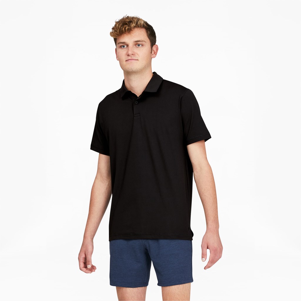 Puma CLOUDSPUN GRYLBL Golf Polo Shirt Herre Sort | 307852CYM