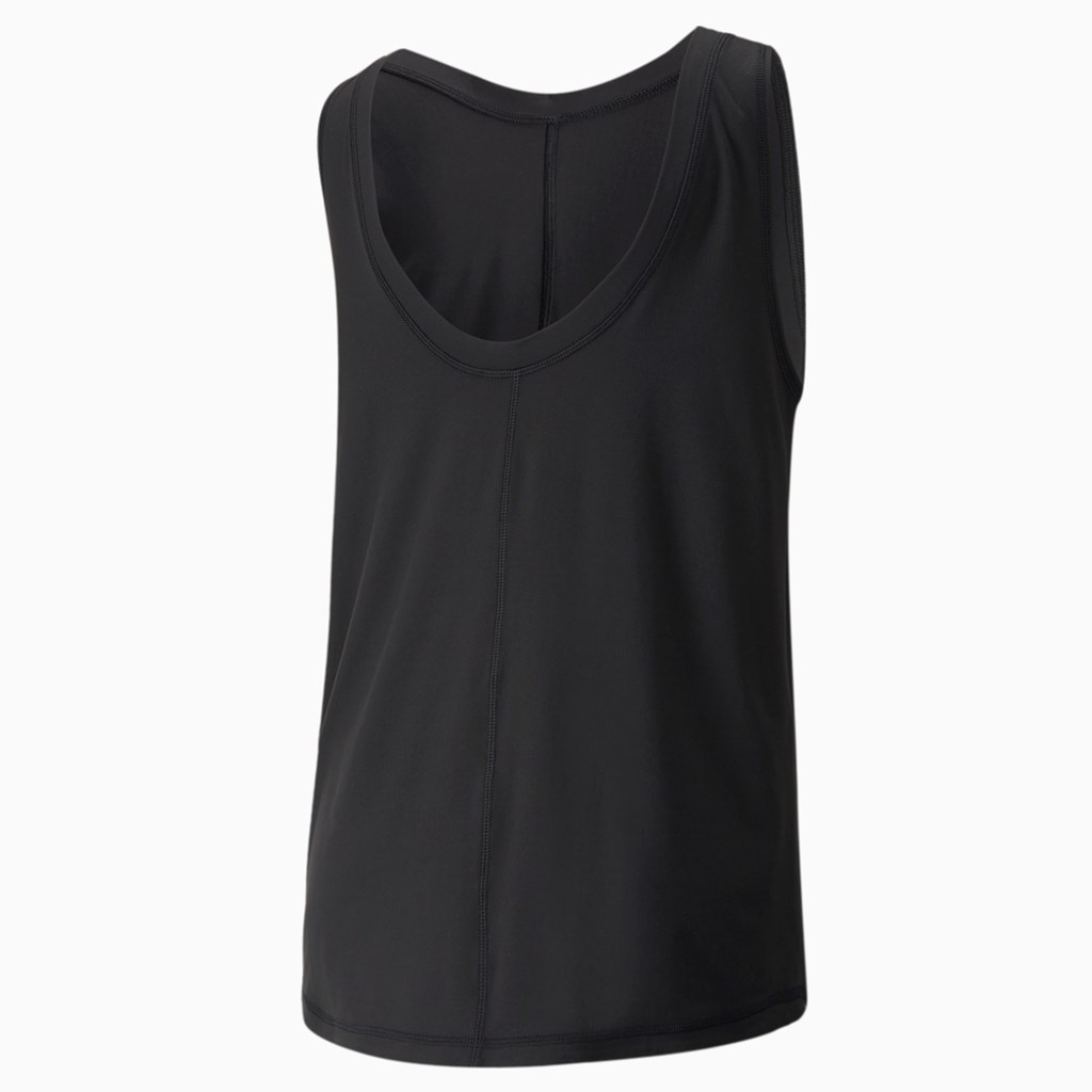 Puma CLOUDSPUN High Neck Trænings Tank Tops Dame Sort | FD9165472