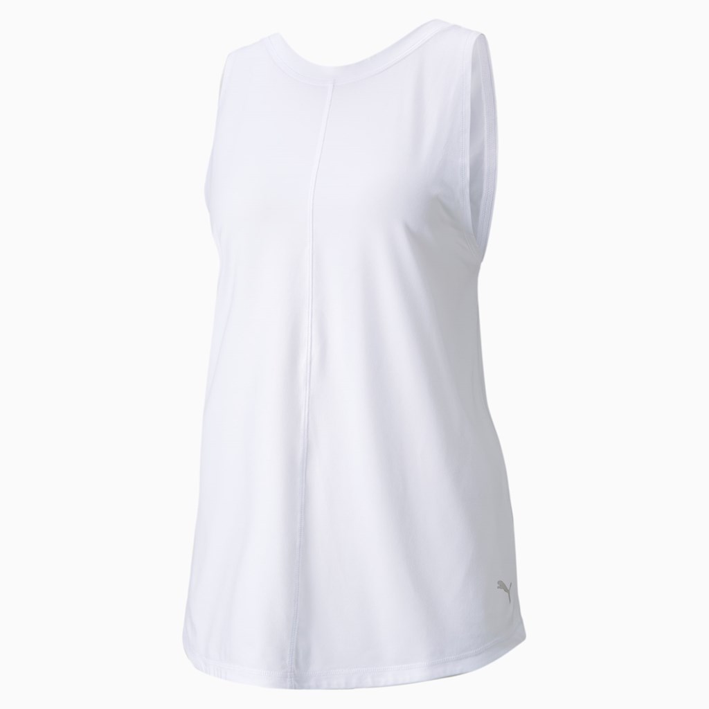 Puma CLOUDSPUN High Neck Trænings Tank Tops Dame Hvide | RU7860519