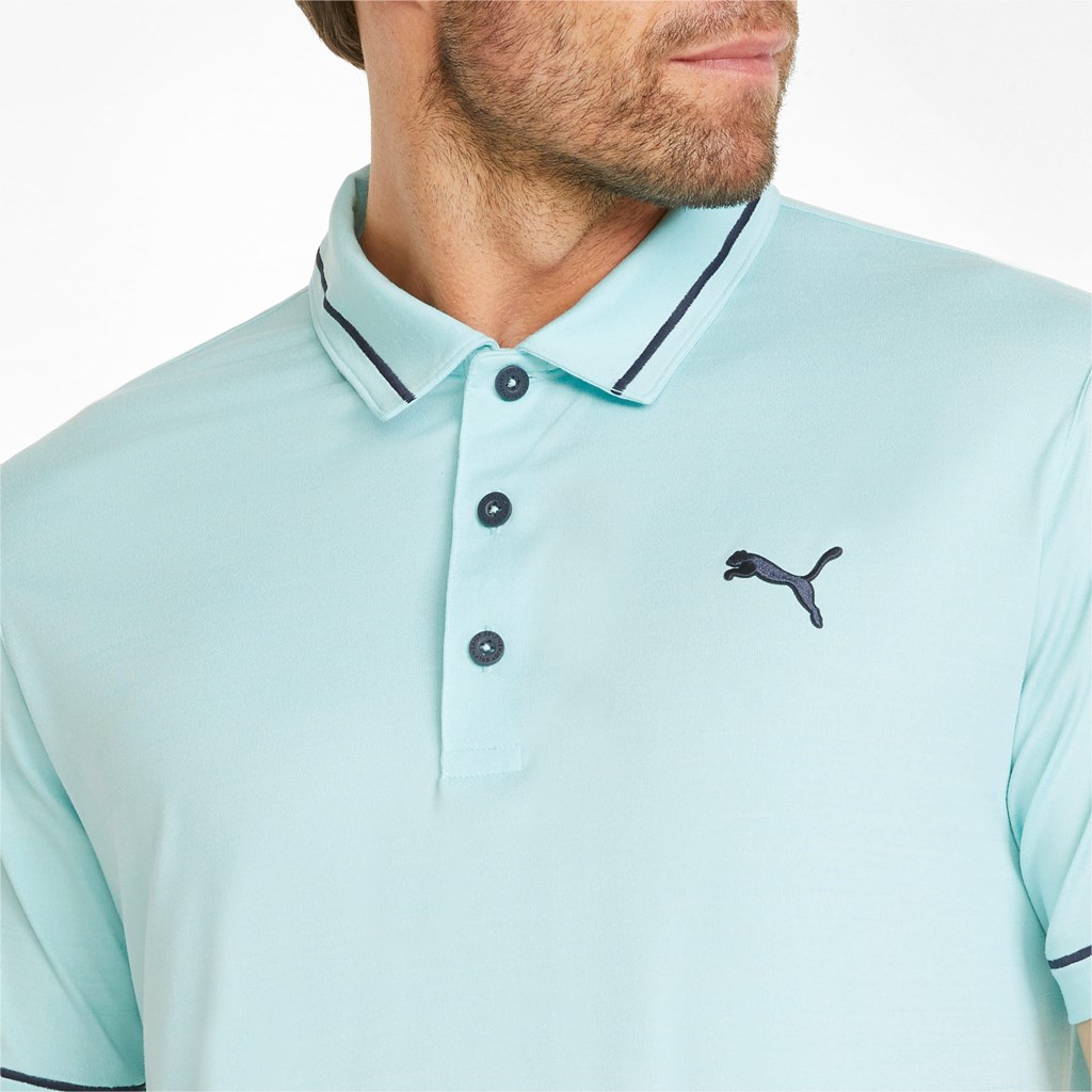 Puma CLOUDSPUN Monarch Golf Polo Shirt Herre Blå Mørkeblå | 798251SUY