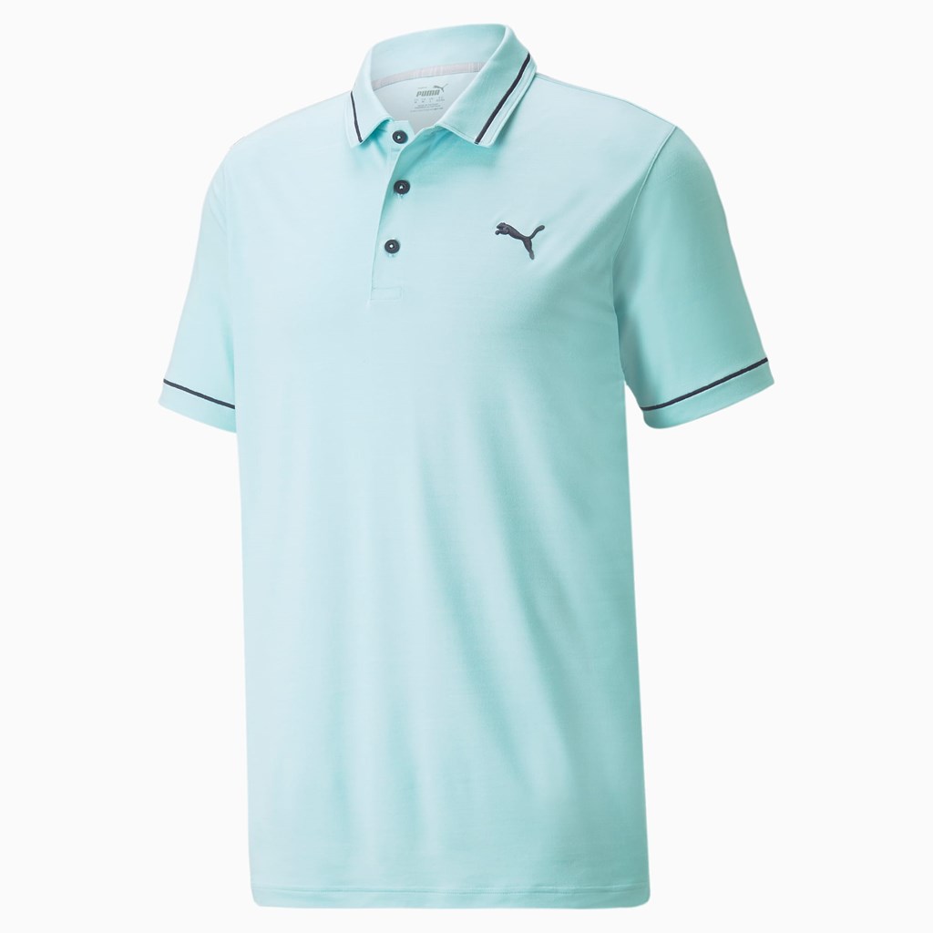 Puma CLOUDSPUN Monarch Golf Polo Shirt Herre Blå Mørkeblå | 798251SUY