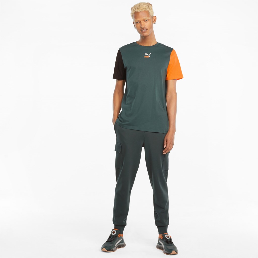 Puma CLSX Løbe T-shirt Herre Grøn | 015867GBI