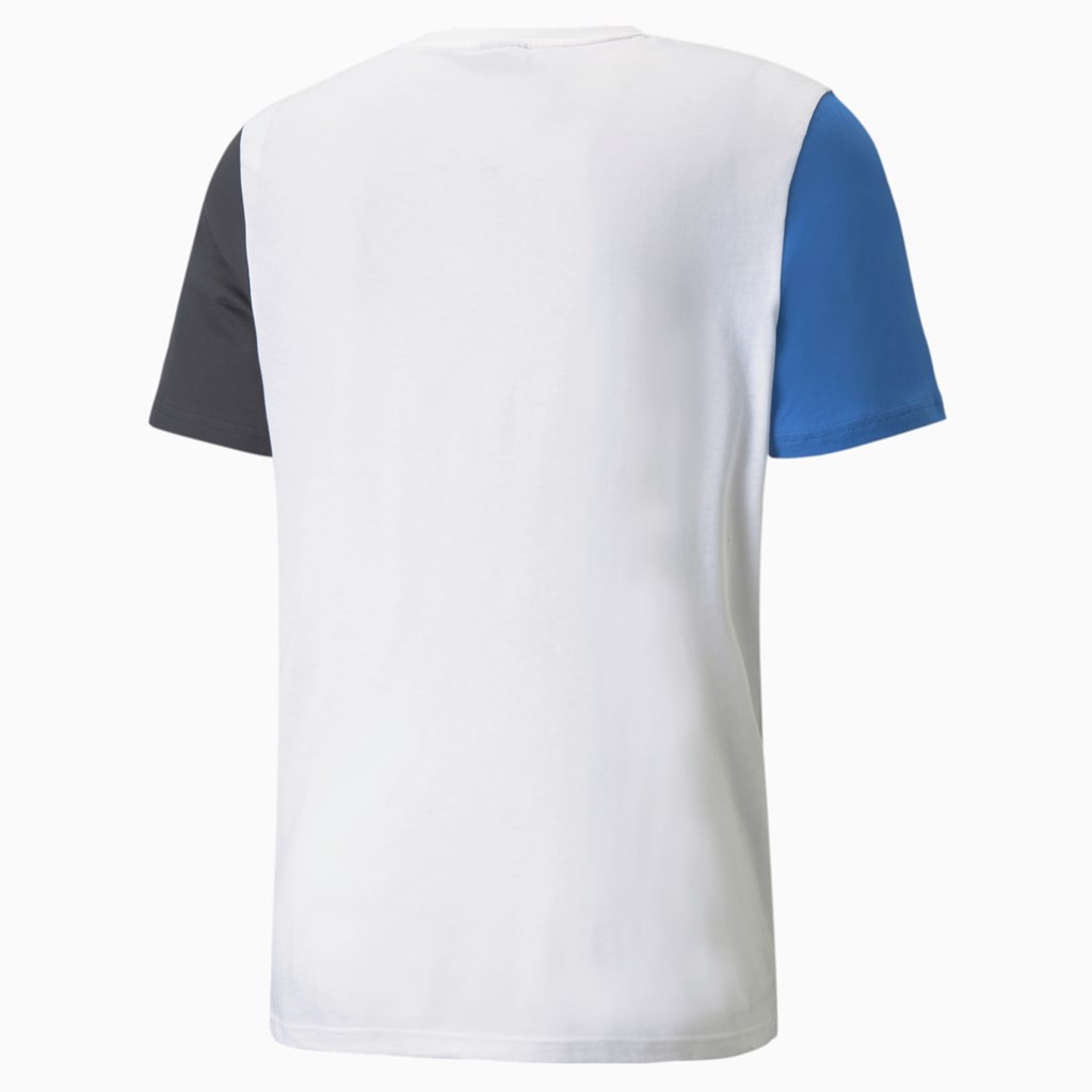 Puma CLSX Løbe T-shirt Herre Hvide | 953670BXP