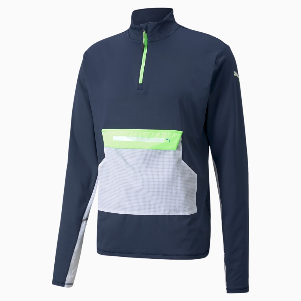 Puma COOLADAPT Half-Zip Løbetop Herre Grøn | 024651GLI