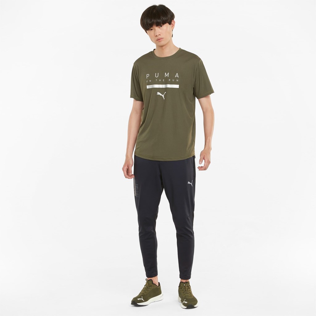 Puma COOLADAPT Tapered Løbe Bukser Herre Sort | 178064WZA