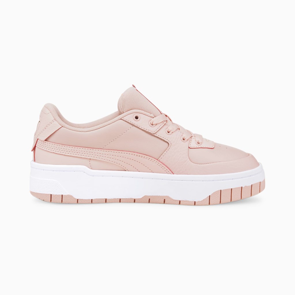 Puma Cali Dream Læder Sneakers Dame Lyserød Hvide | GD7218603