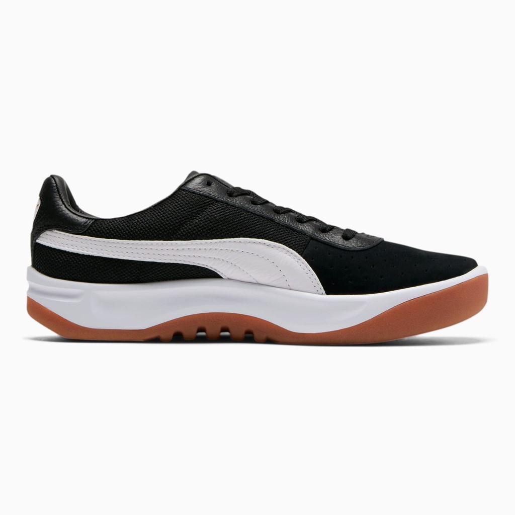 Puma California Casual Sneakers Herre Sort Hvide Guld | XN9361028