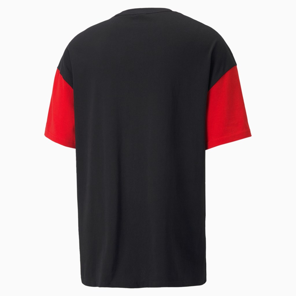 Puma Classics Block Boxy Løbe T-shirt Herre Sort | 083976LPY