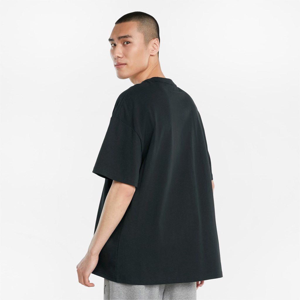 Puma Classics Boxy Løbe T-shirt Herre Sort | 308729KFZ