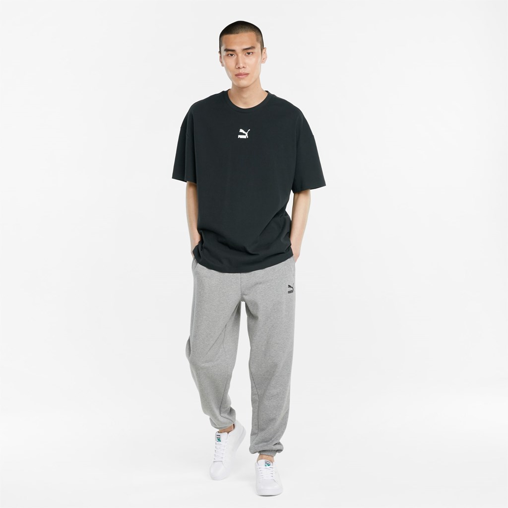 Puma Classics Boxy Løbe T-shirt Herre Sort | 308729KFZ