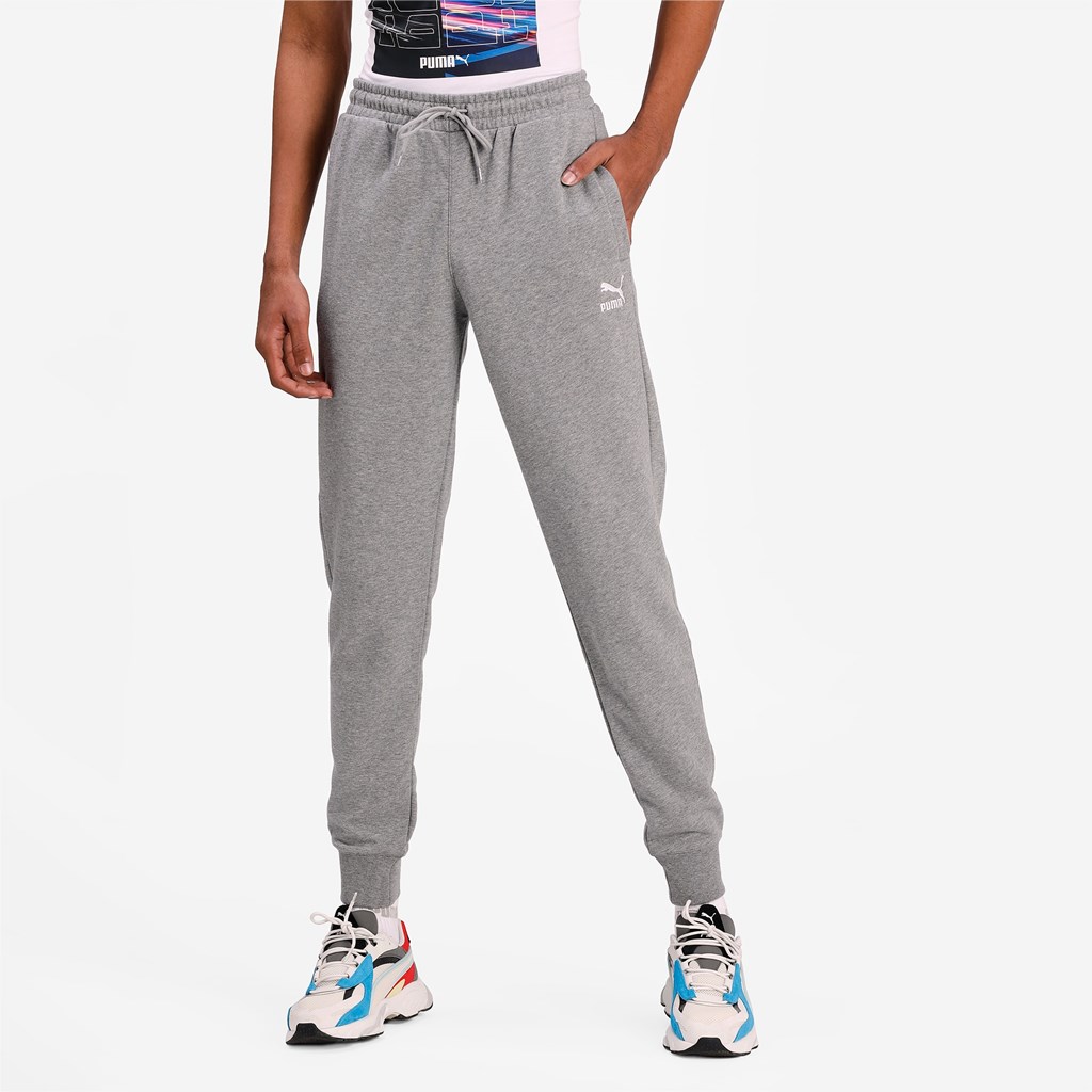 Puma Classics Cuffed Sweatpants Herre Medium Gray Heather | UK1769832