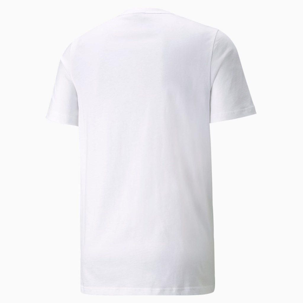 Puma Classics Graphics Løbe T-shirt Herre Hvide | 206873QLK