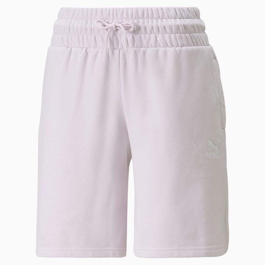 Puma Classics High-Talje Shorts Dame Lavendel | 481096DHE