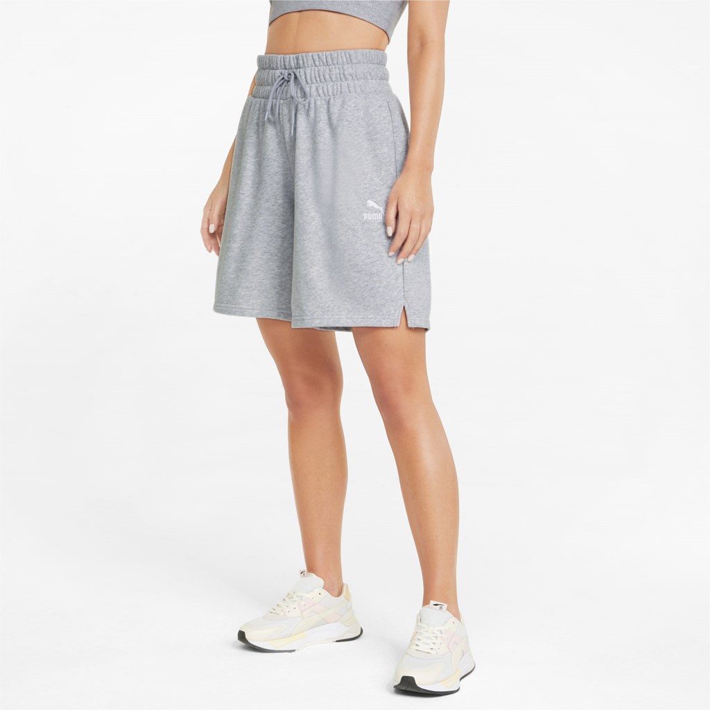 Puma Classics High-Talje Shorts Dame Lyse | 823967FIM