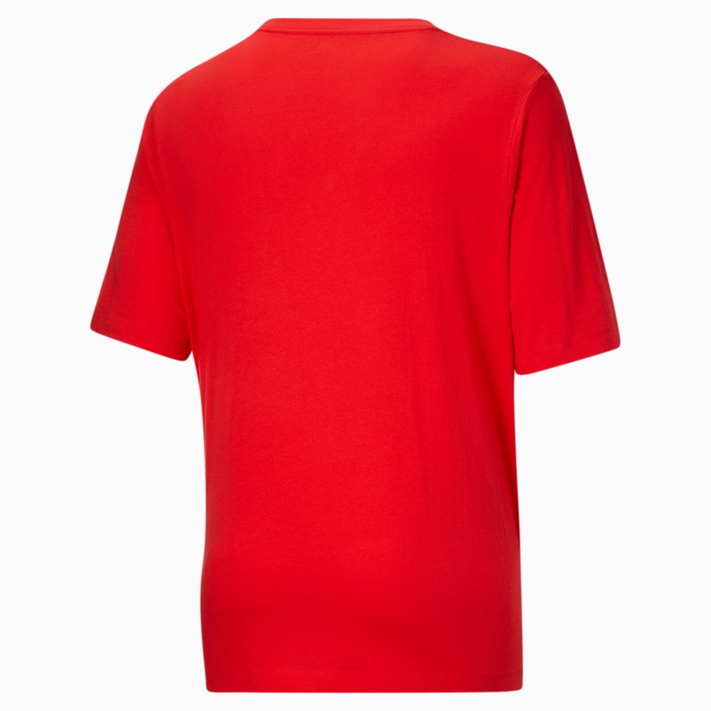 Puma Classics Logo BT Løbe T-shirt Herre Rød Hvide | 046291MZX