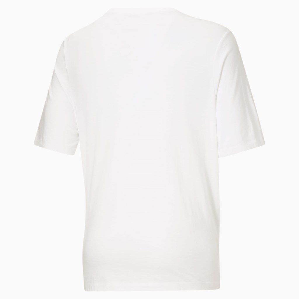 Puma Classics Logo BT Løbe T-shirt Herre Hvide Sort | 127306CFQ