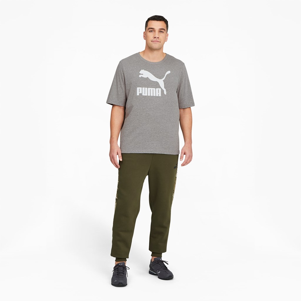 Puma Classics Logo BT Løbe T-shirt Herre Hvide | 263957XUM