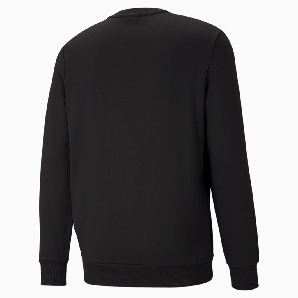 Puma Classics Logo Crew Neck Sweatshirt Herre Sort | IR5129403