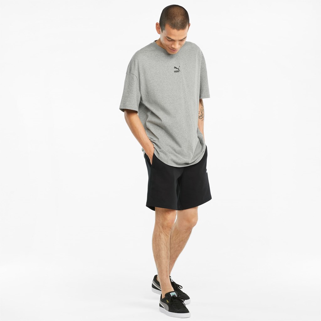 Puma Classics Logo French Terry Shorts Herre Sort | 186075UYP