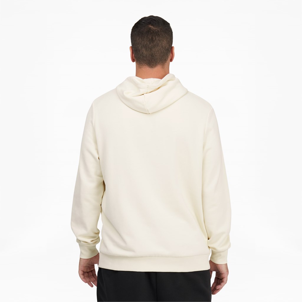 Puma Classics Logo Hoodie FL BT Hættetrøje Herre Ivory Glow | 815467CNF