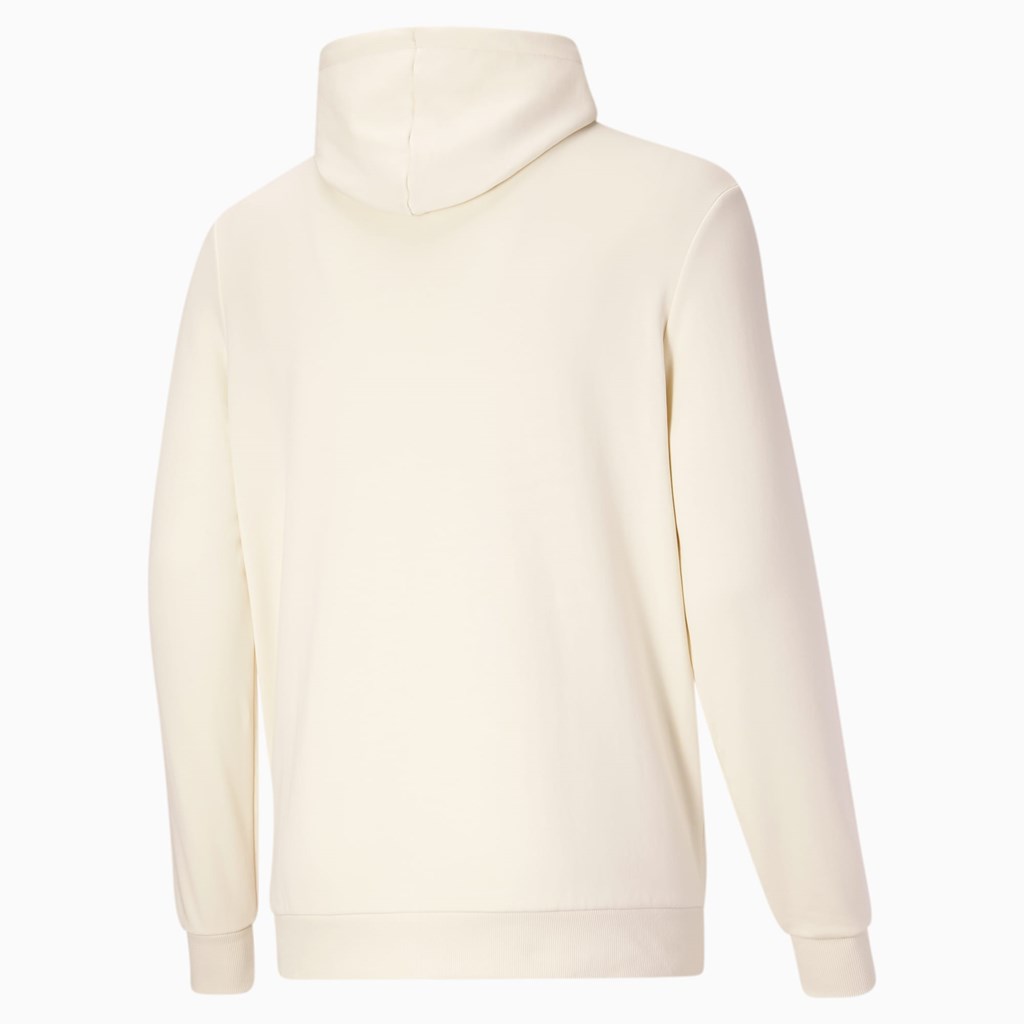 Puma Classics Logo Hoodie FL BT Hættetrøje Herre Ivory Glow | 815467CNF