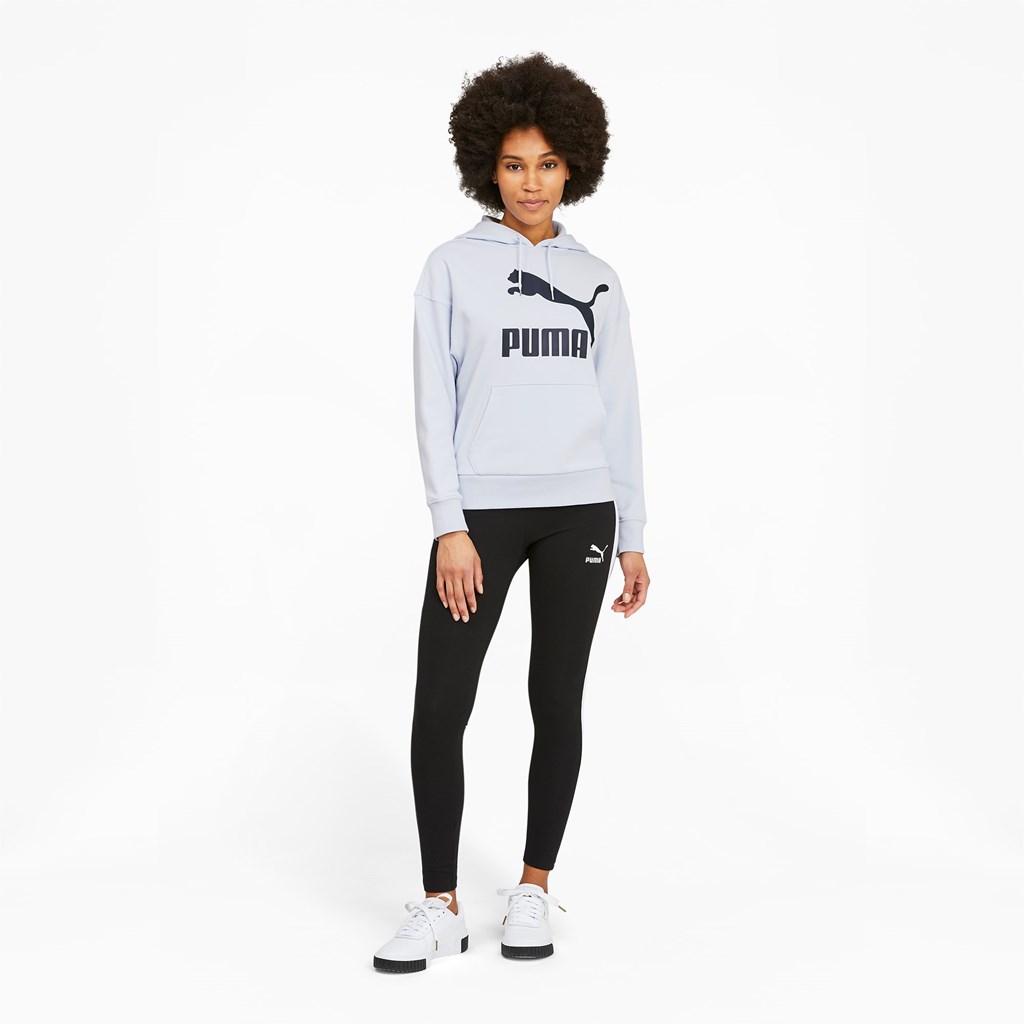 Puma Classics Logo Hættetrøje Dame Arctic Ice | 316278YAG