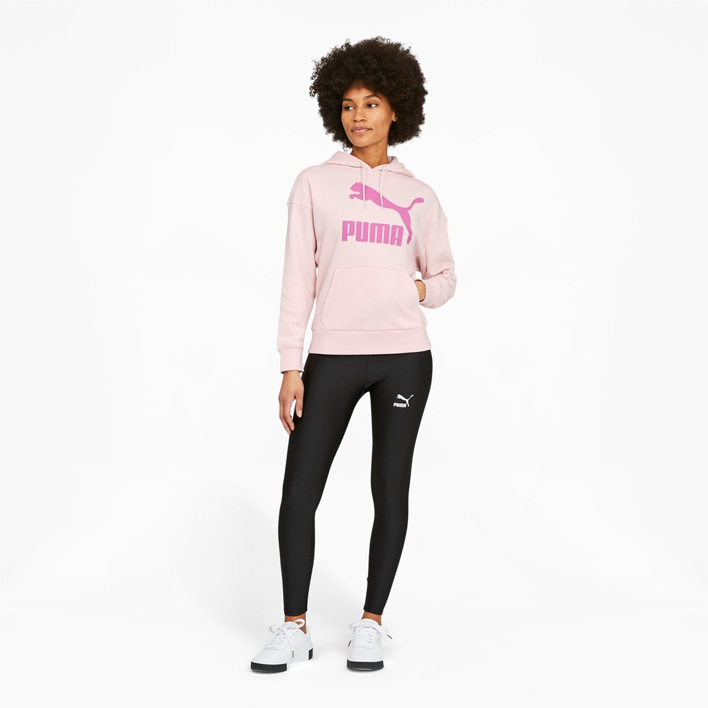 Puma Classics Logo Hættetrøje Dame Lyserød | 759431UAO