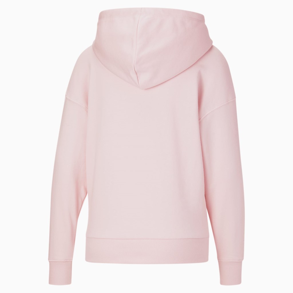 Puma Classics Logo Hættetrøje Dame Lyserød | 759431UAO