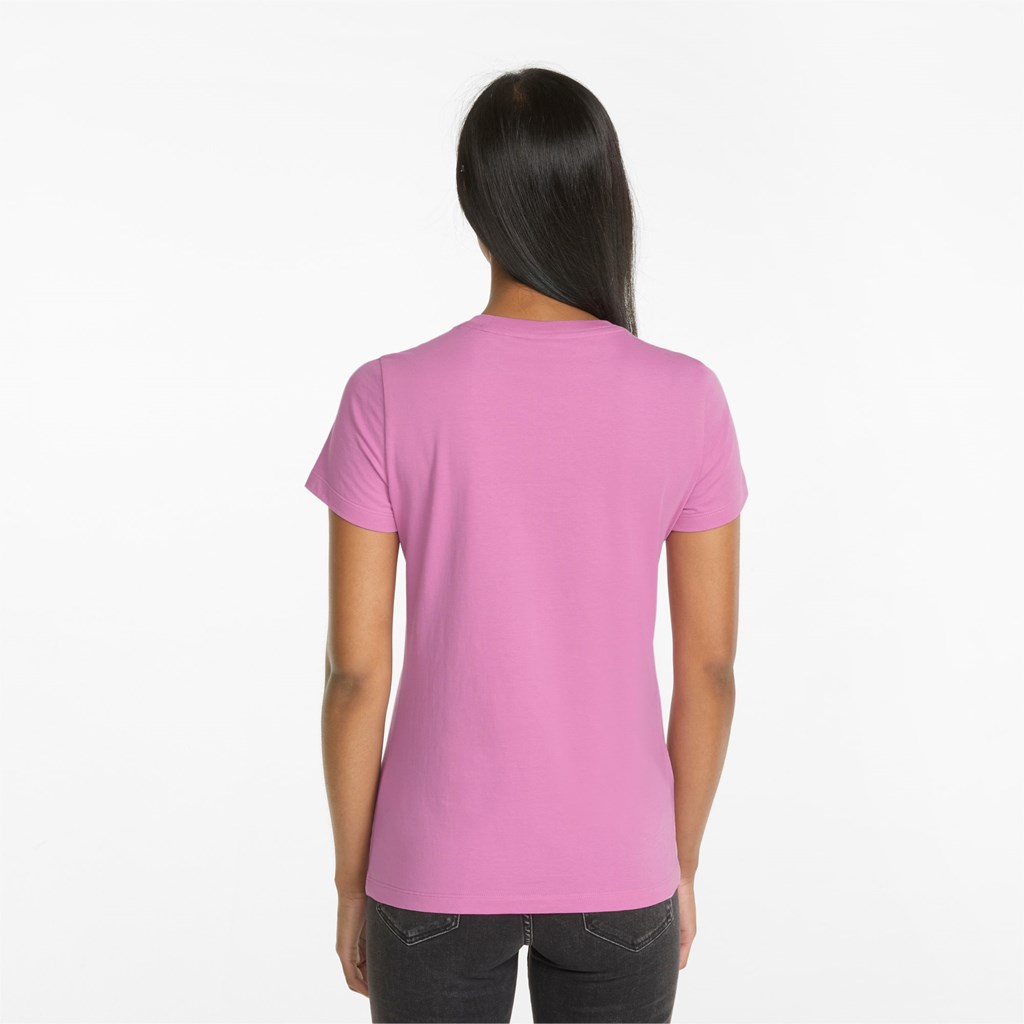 Puma Classics Logo Interest Løbe T-shirt Dame Opera Mauve / SWXP | 683295HQL