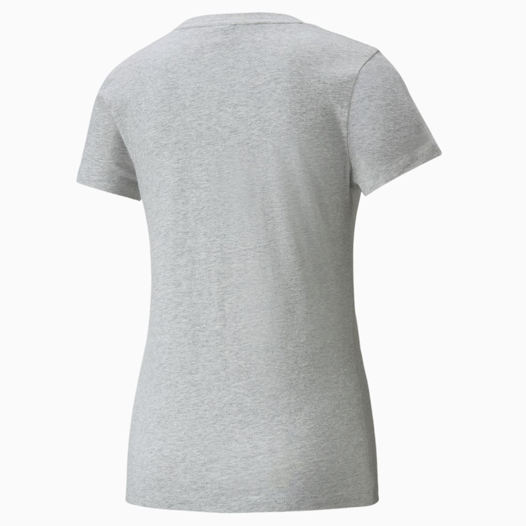 Puma Classics Logo Løbe T-shirt Dame Lysehvide | 603148HET